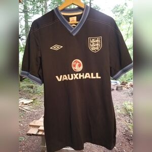 Umbro England Three Lions Jersey Shirt Large Grey Vauxhall